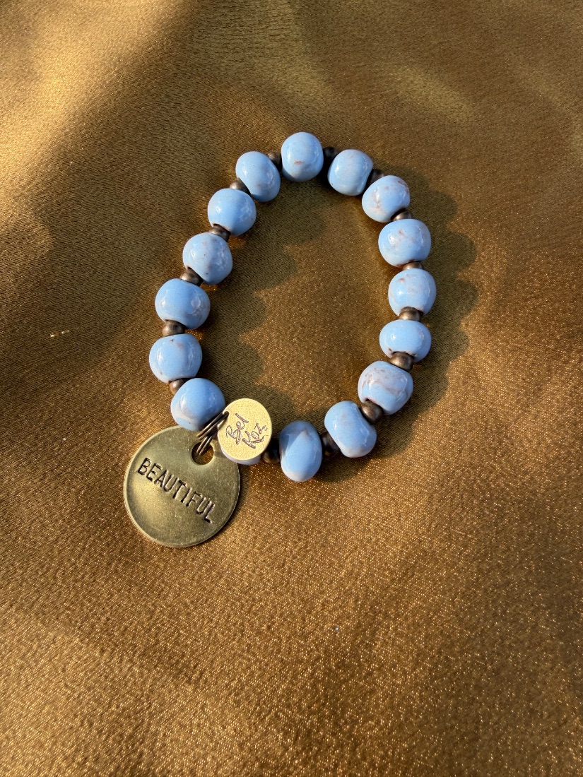 Handcrafted Bèl Kòz bracelet (“A Beautiful Cause”) — artisan-made in Port-au-Prince, Haiti