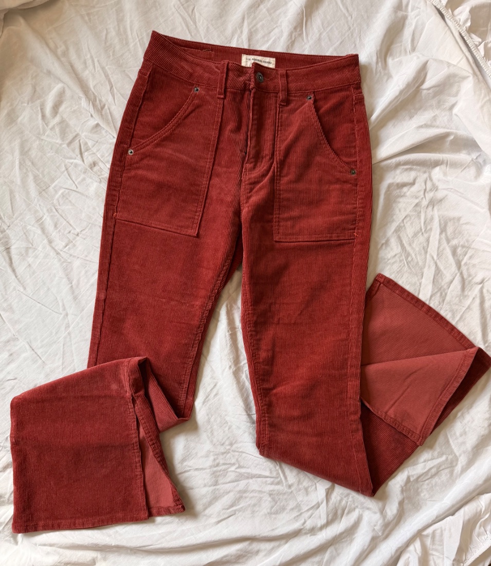Rust Red Corduroy